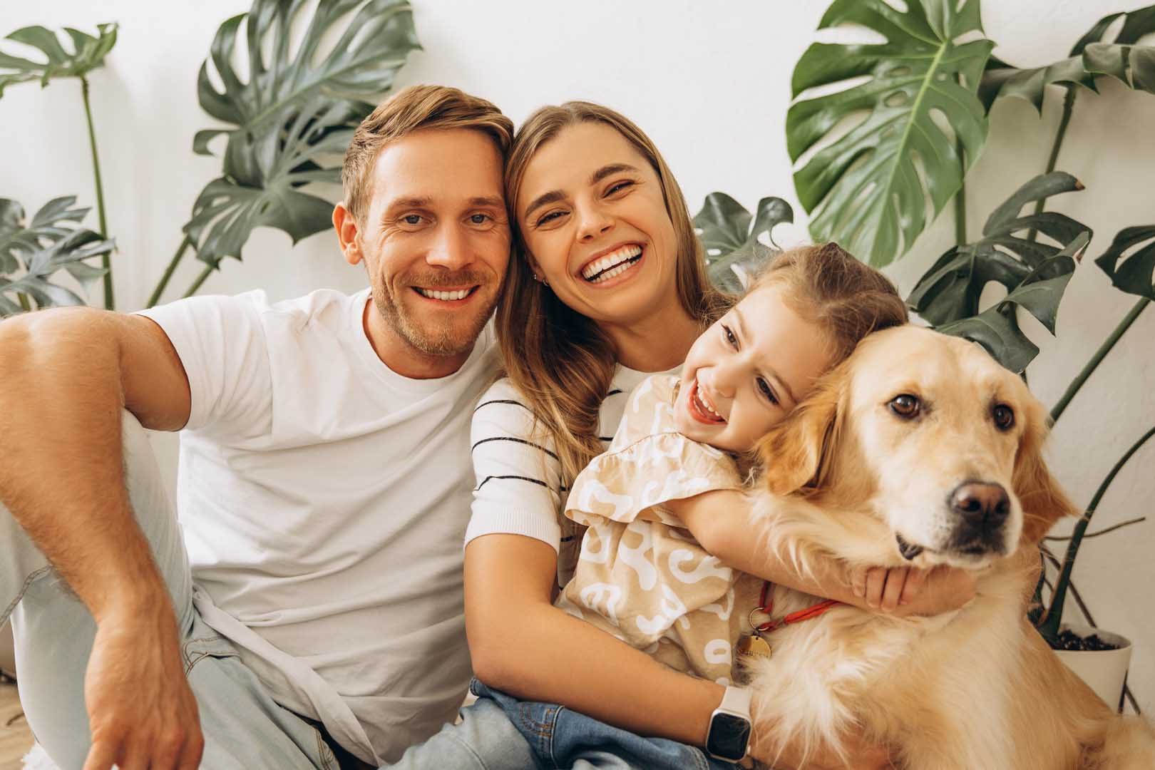 Portrait,Of,Attractive,Family,,Happy,Mother,,Father,,Cute,,Little,Daughter